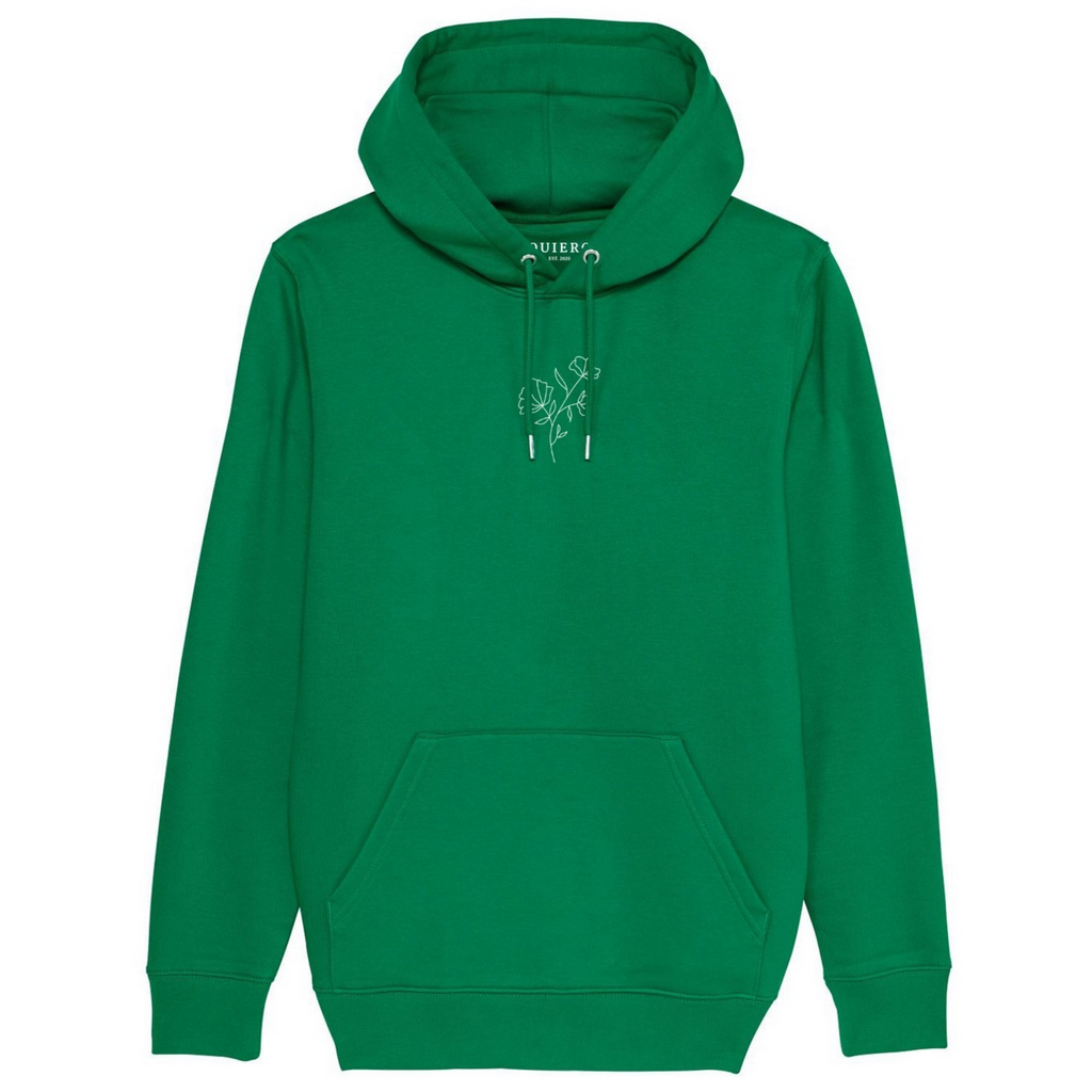 Flower top sleeve hoodie